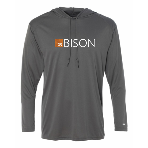 29Bison B-Core Mens Long Sleeve Hooded T-Shirt