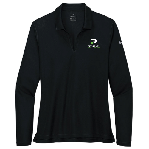 Plymouth Pickleball Club - Nike Ladies Dri-FIT Long Sleeve Polo v2