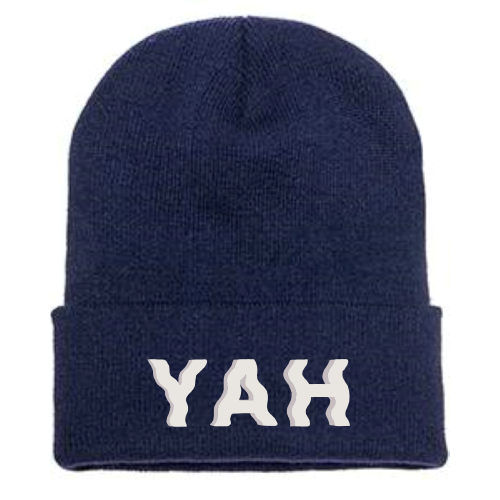 Dark Black - YAH Cuffed Beanie