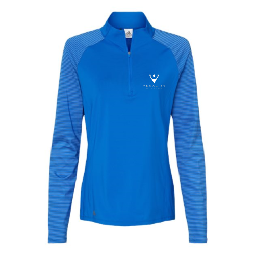 VeracityCapital - Women's Stripe Block Quarter-Zip Pullover