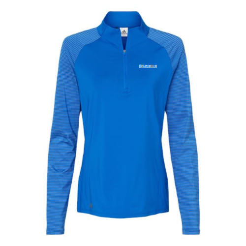 LongMcArthur - Women's Stripe Block Quarter-Zip Pullover