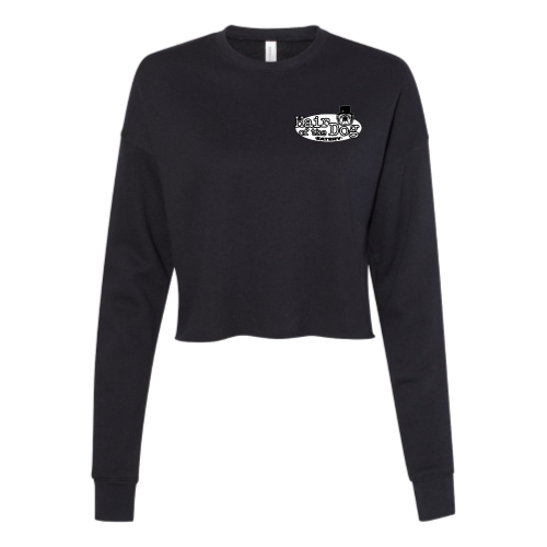 HairoftheDog Embroidered Ladies' Cropped Fleece Crew