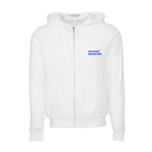 ConcordDental Unisex Sponge Fleece Full-Zip Hooded