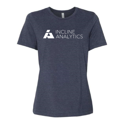 Incline Analytics - Women's Relaxed Fit Heather CVC Tee v1