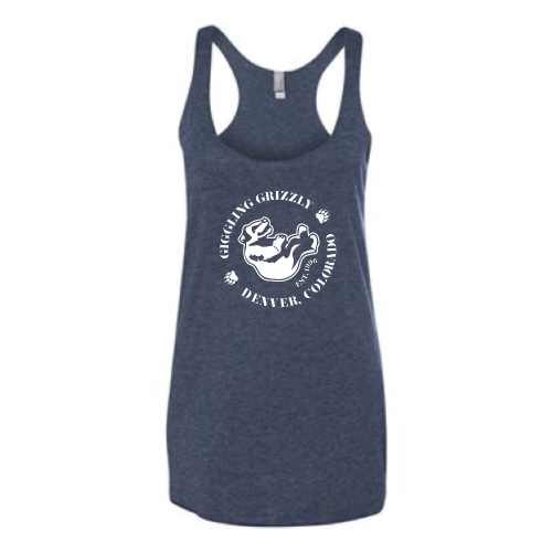 GigglingGrizzly - Next Level Apparel Women’s Tri-Blend Racerback Tank - v1
