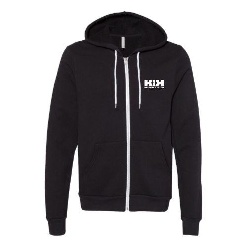 KIK - Unisex Sponge Fleece Full-Zip Hooded Sweatshirt
