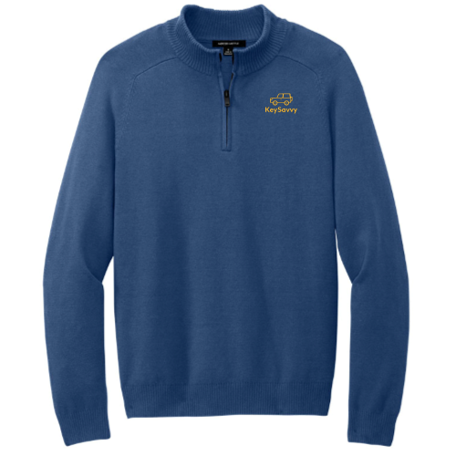KeySavvy - MercerMettle - Men's Quarter-Zip Sweater