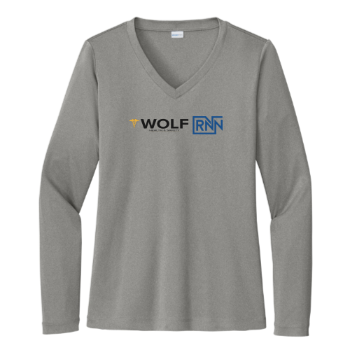 RNNMedical - Sport Tek Ladies Long Sleeve V Neck Competitor Tee