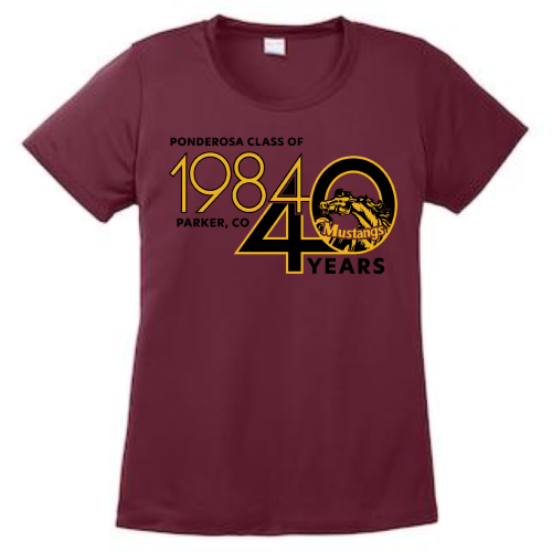 Ponderosa HS 1984 Ladies Sport Tek Competitor Tee