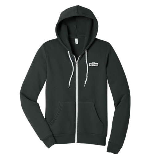 FirstAvenue - Unisex Sponge Fleece Full-Zip Hooded Sweatshirt