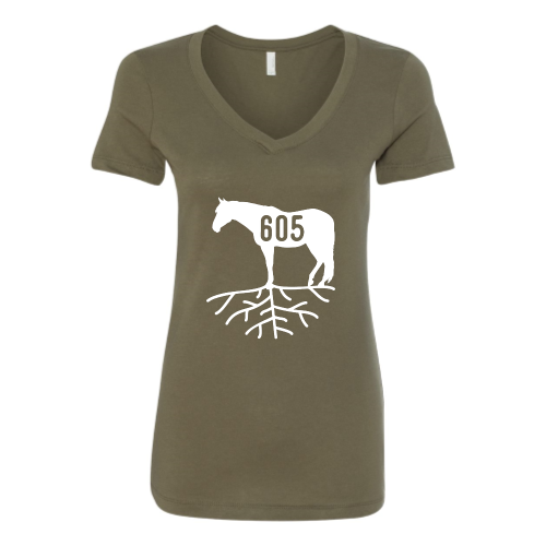 605roots - Next Level - Womens V-Neck 1540