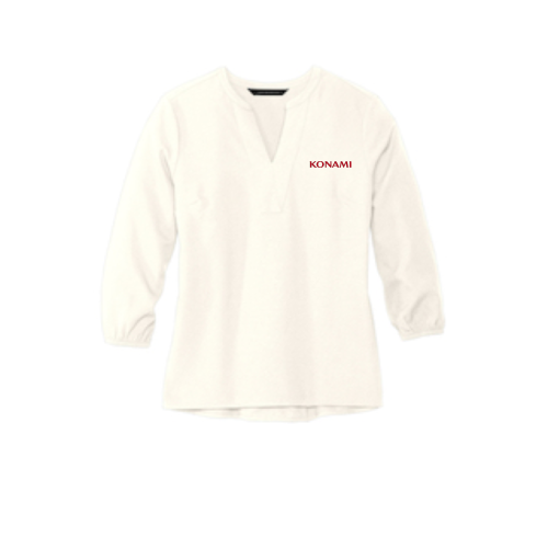 Konami - Mercer+Mettle Women's Stretch Crepe 3/4-Sleeve Blouse