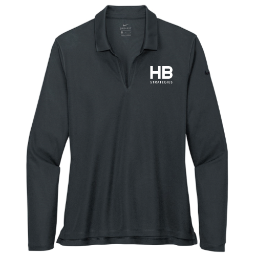HBStrategies - Nike - Ladies Dri-FIT Long Sleeve Polo - v2