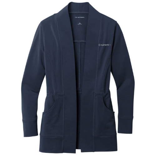 CurrentHR Port Authority Ladies Microterry Cardigan