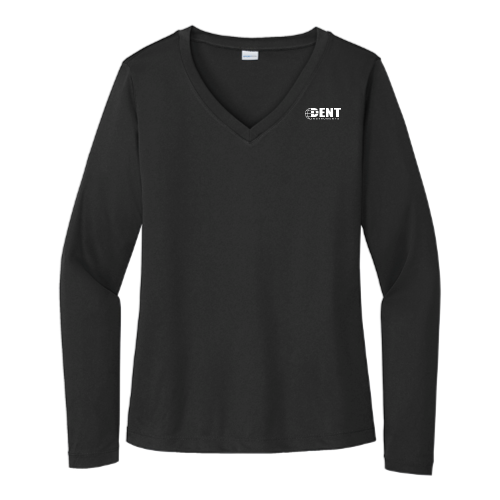 DENT - Sport Tek Ladies Long Sleeve V Neck Competitor Tee