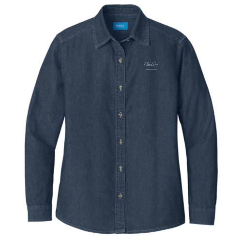 Cloud Nine Peoria - Port & Company Long Sleeve Value Denim Shirt
