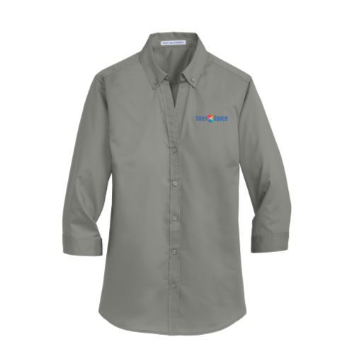 Innerspace Ladies Three Quarter Sleeve Twill Shirt