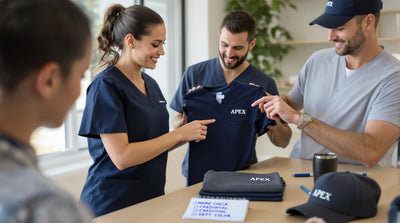 Header image for How to Configure a Custom Name and Credential Badge on Per-Order Scrub Tops for a Multi-Specialty Clinic (2026)