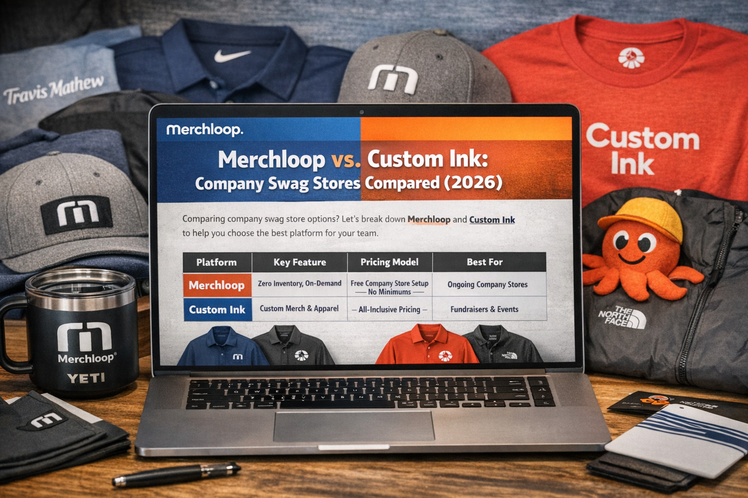 Merchloop vs. Custom Ink: Company Swag Stores Compared (2026)