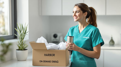 Header image for Pediatric Practice Branded Apparel and Patient Gifts on Demand: From Stickers to Scrubs (2026)