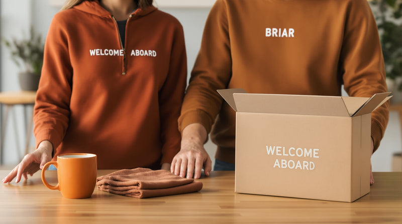 Header image for How a Values-Aligned Swag Drop Reduced New Hire Turnover in the First 90 Days (2026)