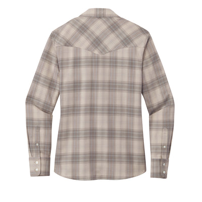 Port Authority Ladies Long Sleeve Ombre Plaid Shirt LW672