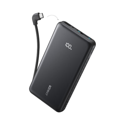 Anker Power Bank (10K, 22.5W, Built-In USB-C Cable)