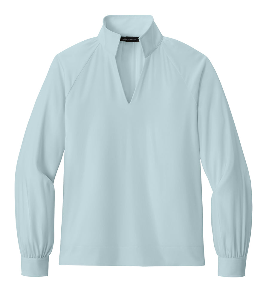 Mercer+Mettle Women’s Long Sleeve Buttery Soft Popover Blouse MM2019