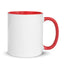 White Ceramic Mug with Color Inside
