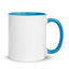 White Ceramic Mug with Color Inside