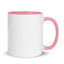 White Ceramic Mug with Color Inside