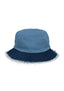 Distressed Denim Bucket Hat