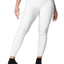 All-Over Print Recycled Crossover Leggings with Pockets