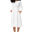 All-Over Print Long Sleeve Midi Dress