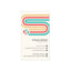 Retro Stripe Business Cards — Colorful Modern Professional Design