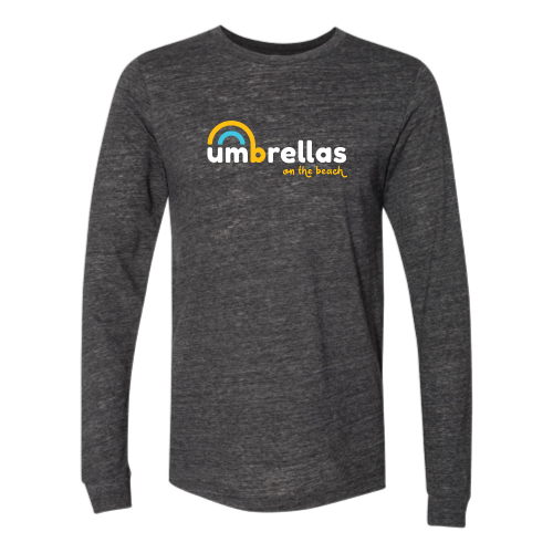 Umbrellas On The Beach - Bella+Canvas Unisex Jersey Long Sleeve Tee