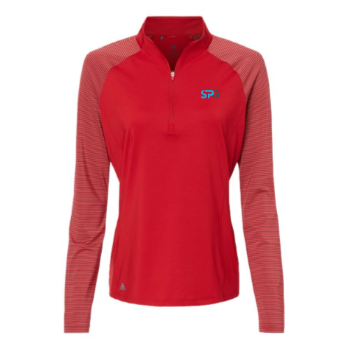 SharedPractices - Women's Stripe Block Quarter-Zip Pullover