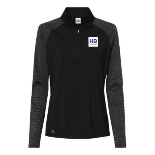 HBStrategies - Women's Stripe Block Quarter-Zip Pullover - v2