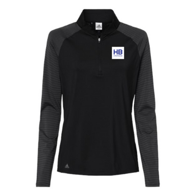 HBStrategies - Women's Stripe Block Quarter-Zip Pullover - v2