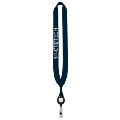 NORDTECH - 3/4 Inch Lanyard with Retractable Badge Clip