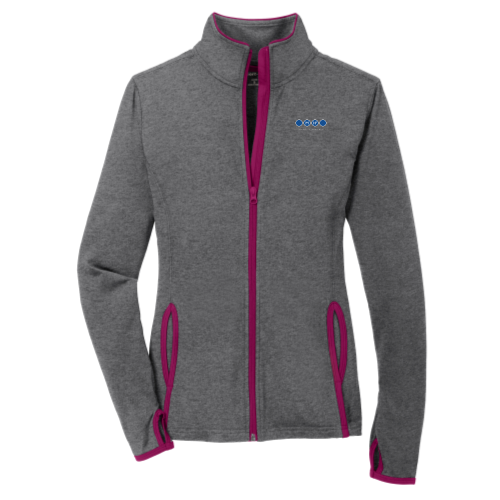 MH2 - Sport-Tek Ladies Sport-Wick Stretch Contrast Full-Zip Jacket