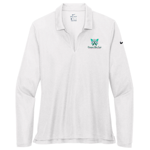 Dream Like Lexi - Nike Ladies Dri-FIT Micro Pique 2.0 Long Sleeve Polo  v1