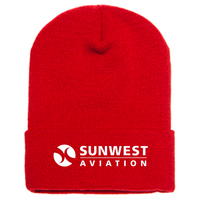 Sunwest Aviation - Cuffed Knit Beanie v1