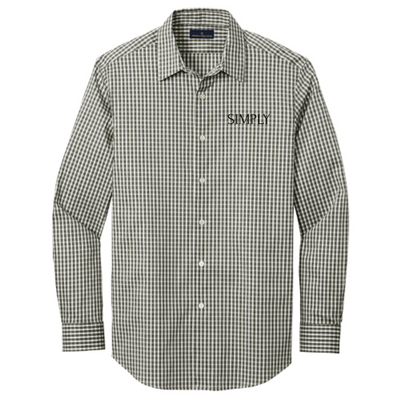 SimplyBrokerage - BrooksBrothers - Men's Tech Stretch Pattern Shirt v2