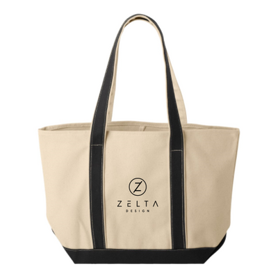 ZeltaDesign - 16 Ounce Cotton Canvas Tote