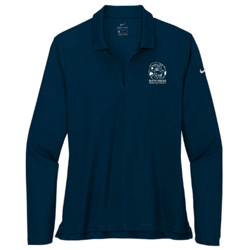 Sloth Squad - Nike Ladies Dri-FIT Long Sleeve Polo