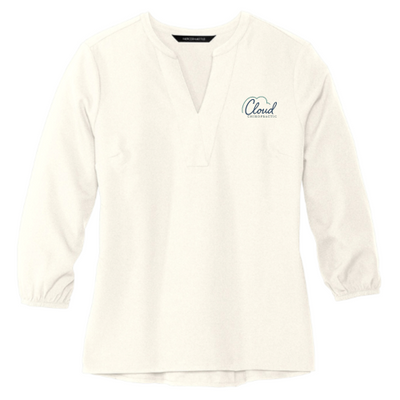 Cloud Chiropractic - Mercer+Mettle Women's Stretch Crepe 3/4-Sleeve Blouse v2