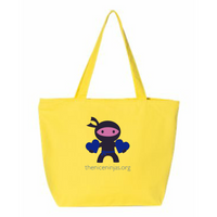 NiceNinjasMerch - 24.5L Canvas Zippered Tote