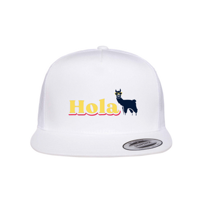 HolaMarketingFirm - YP Classics - 5-Panel Trucker - White