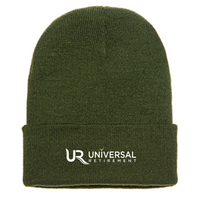 UniversalRetirement Cuffed Knit Beanie Dark